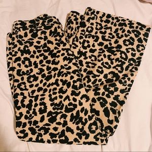 Boutique Wide-Legged Leopard Print Pants